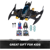 DC Comics Metal Force Batwing 2-in-1 Playset with Batman & Superman