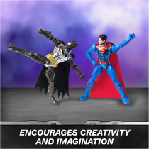 DC Comics Metal Force Batwing 2-in-1 Playset with Batman & Superman