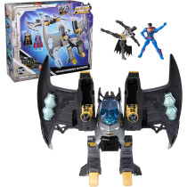 DC Comics Metal Force Batwing 2-in-1 Playset with Batman & Superman