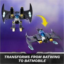 DC Comics Metal Force Batwing 2-in-1 Playset with Batman & Superman