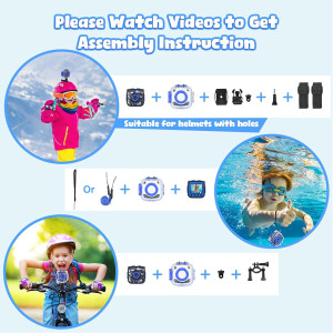 PROGRACE Kids Waterproof Camera for Boys – Underwater Digital Toy with 32GB