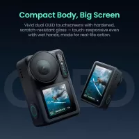 Xtra Pro Caméra d'Action 4K, Capteur 1/1.3'', Étanche 20m, Vision Nocturne & Stabilisation pour Sports