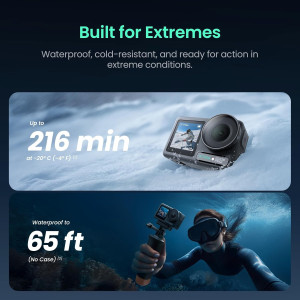 Xtra Pro 4K Action Camera – 65ft Waterproof, Night View & Stabilization