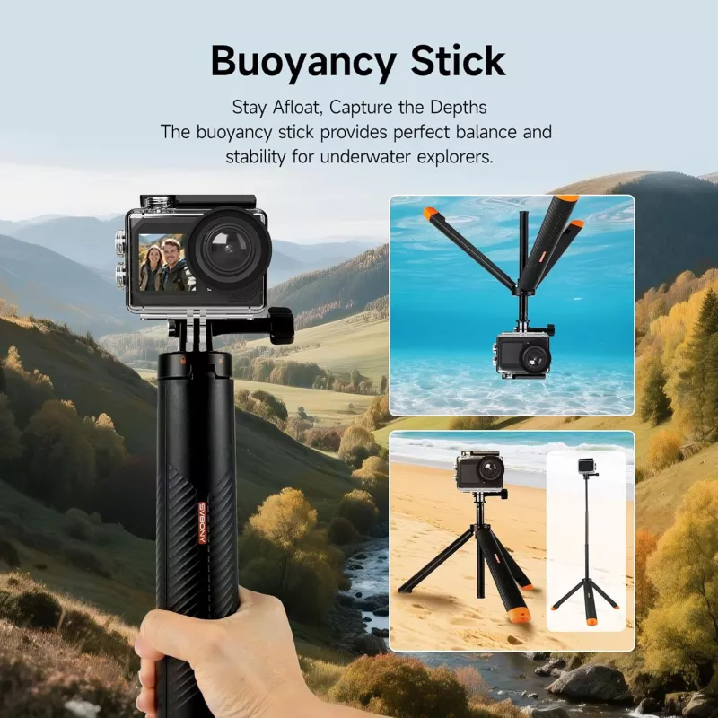 Caméra d'Action SVBONY SVGo 2 4K30FPS Écran Tactile Dual