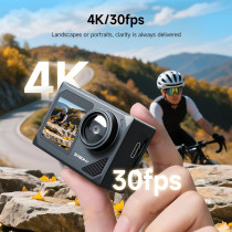 SVBONY SVGo 2 4K30FPS Action Camera with Dual Screens, Waterproof & 5X Zoom