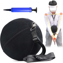 Smart Golf Training Aid: Inflatable Ball for Swing, Posture & Chicken Wing
