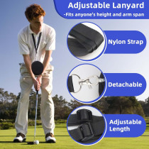 Smart Golf Training Aid: Inflatable Ball for Swing, Posture & Chicken Wing