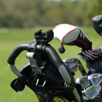 Golf Push Cart Phone Holder - Silicone Mount for Clicgear & More