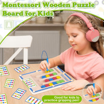 Montessori Magnetic Wooden Toys for Kids Age 4-7 | Educational Gift
