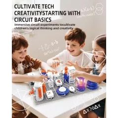 Kit STEM Électronique Enfants 66 Pièces, 1200+ Projets DIY, Jouet Éducatif 6+ Ans avec Manuel Couleur