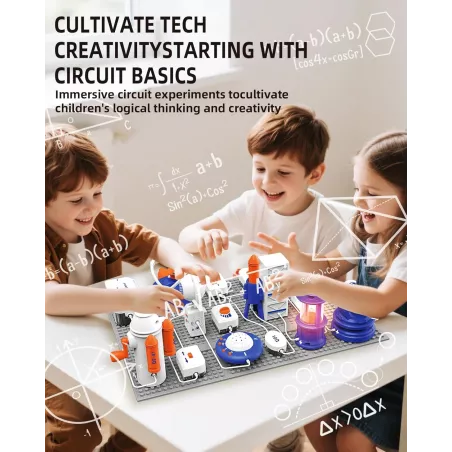 Kit STEM Électronique Enfants 66 Pièces, 1200+ Projets DIY, Jouet Éducatif 6+ Ans avec Manuel Couleur