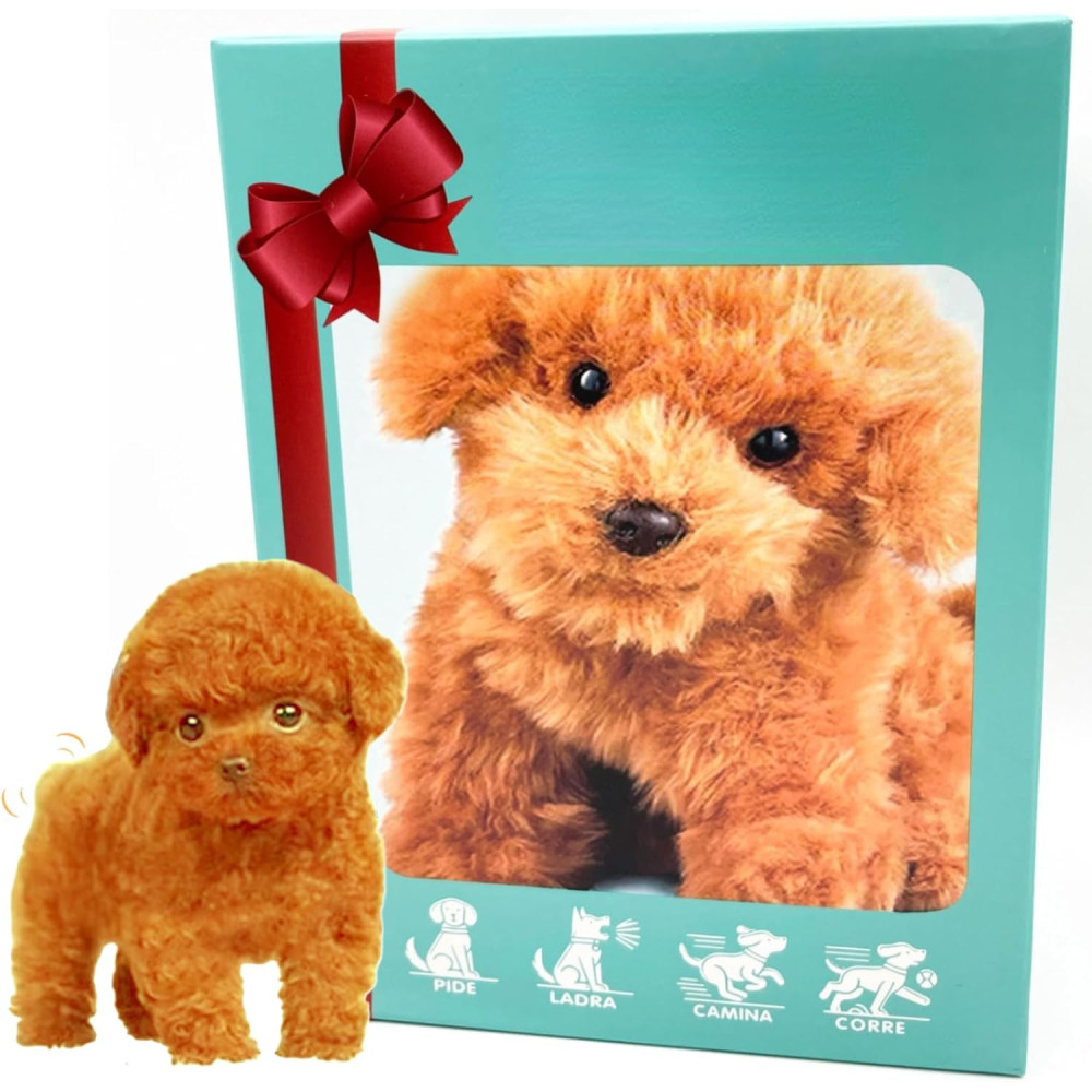 2025 Realistic AI Robot Dog Puppy – Walking, Barking & Wagging Tail Gift