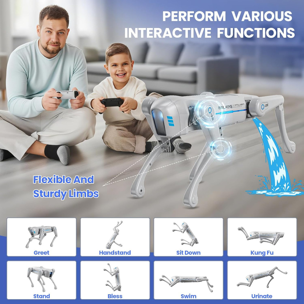 Smart Robot Dog for Kids – Interactive STEM Pet with Voice & Remote Control