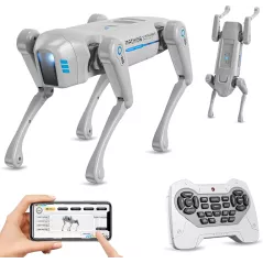 Chien Robot Intelligent pour Enfants, Jouet STEM Interactif avec Voix, Télécommande, Programmation App, 30+ Actions