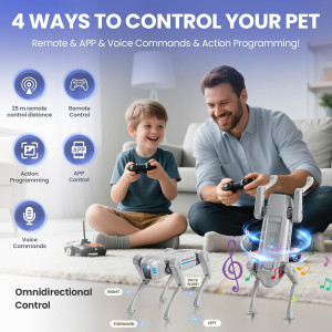 Smart Robot Dog for Kids – Interactive STEM Pet with Voice & Remote Control