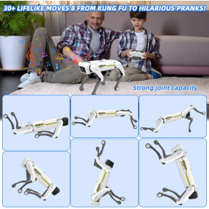 Mostop Chien Robot Intelligent - Jouet STEM Interactif 5-7 ans