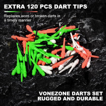 Professional Soft Tip Darts Set 12Pcs with Extras & Storage Case