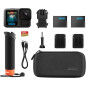 GoPro HERO13 Black Accessory Bundle with Handler, 2 Enduro Batteries, Mounts, 64GB MicroSD & Case