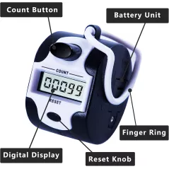 Compteur Manuel Digital 5 Chiffres pour Comptage Précis