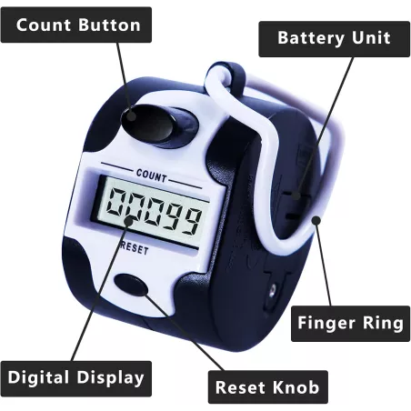 Compteur Manuel Digital 5 Chiffres pour Comptage Précis
