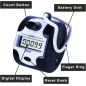 Compteur manuel digital 5 chiffres portable - Clicker mécanique pour points, personnes, golf, tours