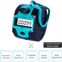 Compteur Manuel Digital 5 Chiffres pour Comptage Précis