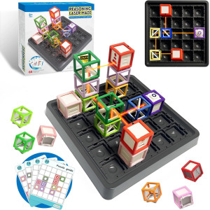 Laser Maze Logic Game - STEM Puzzle for Kids 8-13, 60+ Challenges