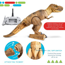 Discovery™ T-Rex Remote Control Dinosaur Toy – Realistic Roaring RC Dino