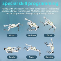 8008 Smart Robot Dog – AI Puppy with Remote, Voice & Programmable Actions