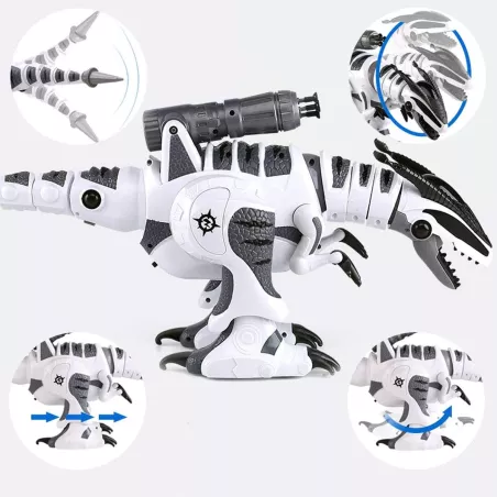 Fistone Robot Dinosaure RC Intelligent Interactif Télécommandé Jouet Danse Chant Combat Enfants 5+
