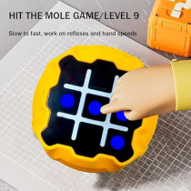 Tendry 3-in-1 Tic Tac Toe LED Travel Game for Kids & Adults - Yellow