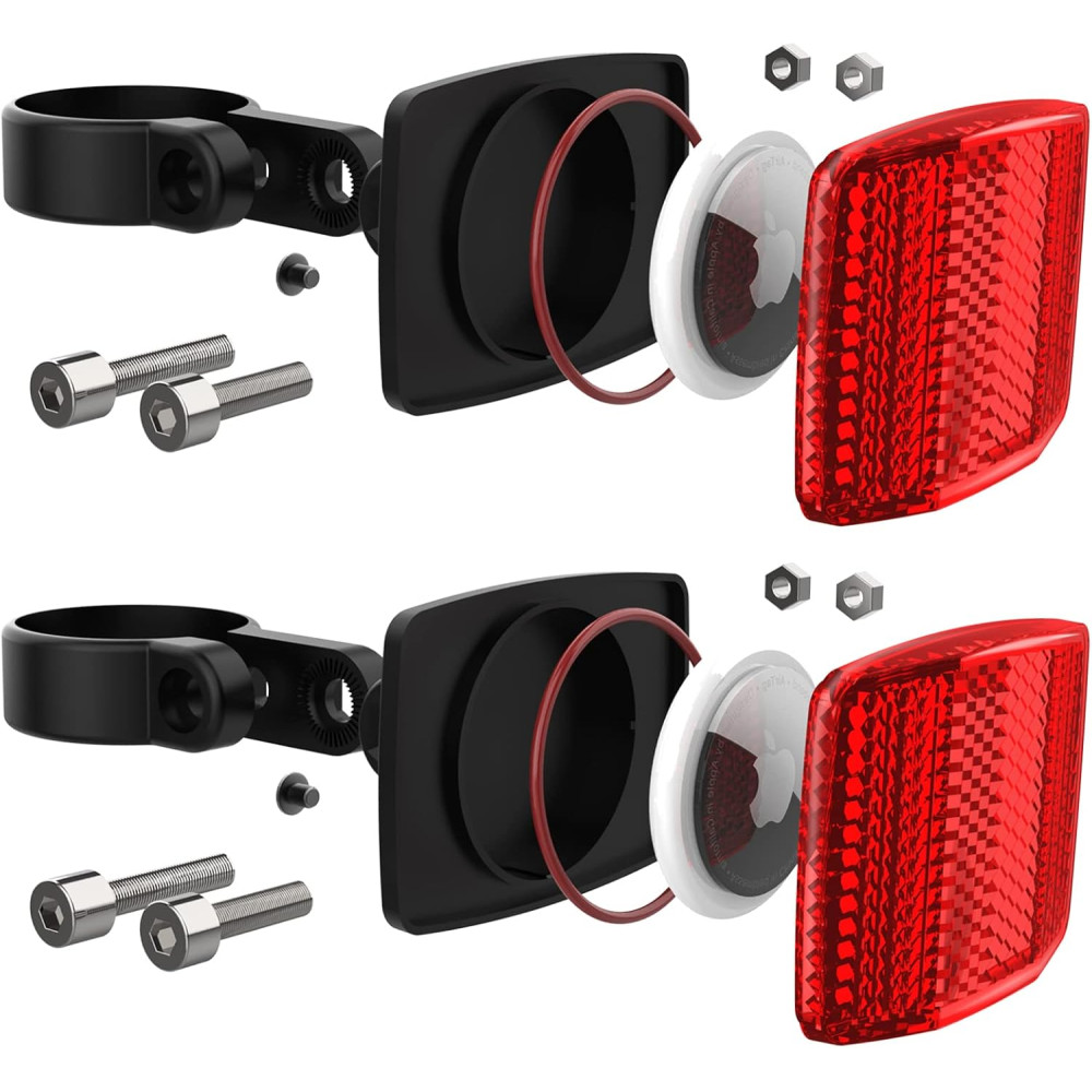 Airtag Bike Mount 2-Pack | Hidden GPS Tracker Case & Anti-Theft Holder