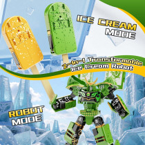 Jouet Robot Transformable 2 en 1 Glace - Cadeau Enfants
