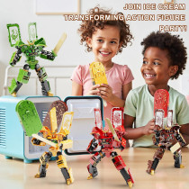 Jouet Robot Transformable 2 en 1 Glace - Cadeau Enfants