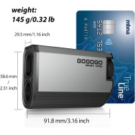 Gogogo Sport Vpro PocketPin 01 Mini Rangefinder with Slope – 1200 Yards