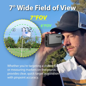 Gogogo Sport Vpro PocketPin 01 Mini Rangefinder with Slope – 1200 Yards