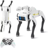 Robot Chien Interactif avec Griffe - Contrôle Vocal, 30+ Actions, Télécommande, Durable, Dès 6 Ans