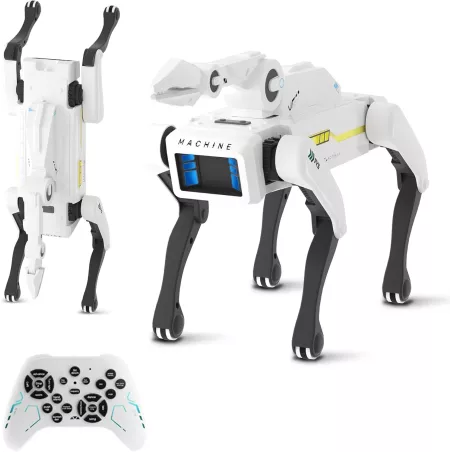 Robot Chien Interactif avec Griffe - Contrôle Vocal, 30+ Actions, Télécommande, Durable, Dès 6 Ans