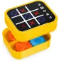 Jeu de Tic Tac Toe Rechargeable Jaune avec 5 Jeux de Mémoire Électronique Portable pour Enfants et Adultes