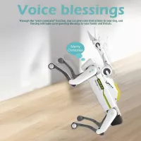 8008 Robot Chien Intelligent, Chiot Robotique AI, Télécommande, Actions Programmables, Jouet Interactif Amusant