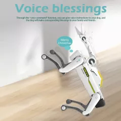 8008 Robot Chien Intelligent, Chiot Robotique AI, Télécommande, Actions Programmables, Jouet Interactif Amusant