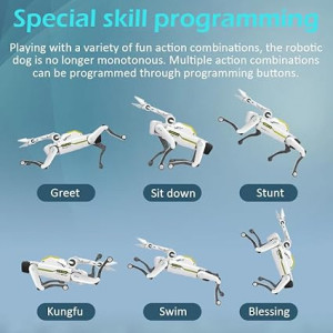 Robot Chien 8008 : Jouet Intelligent Programmable et Interactif