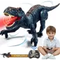 Sunrad Dinosaur Télécommandé pour Enfants 3-12 ans, Robot RC T-Rex avec Lumière, Bruit et Spray