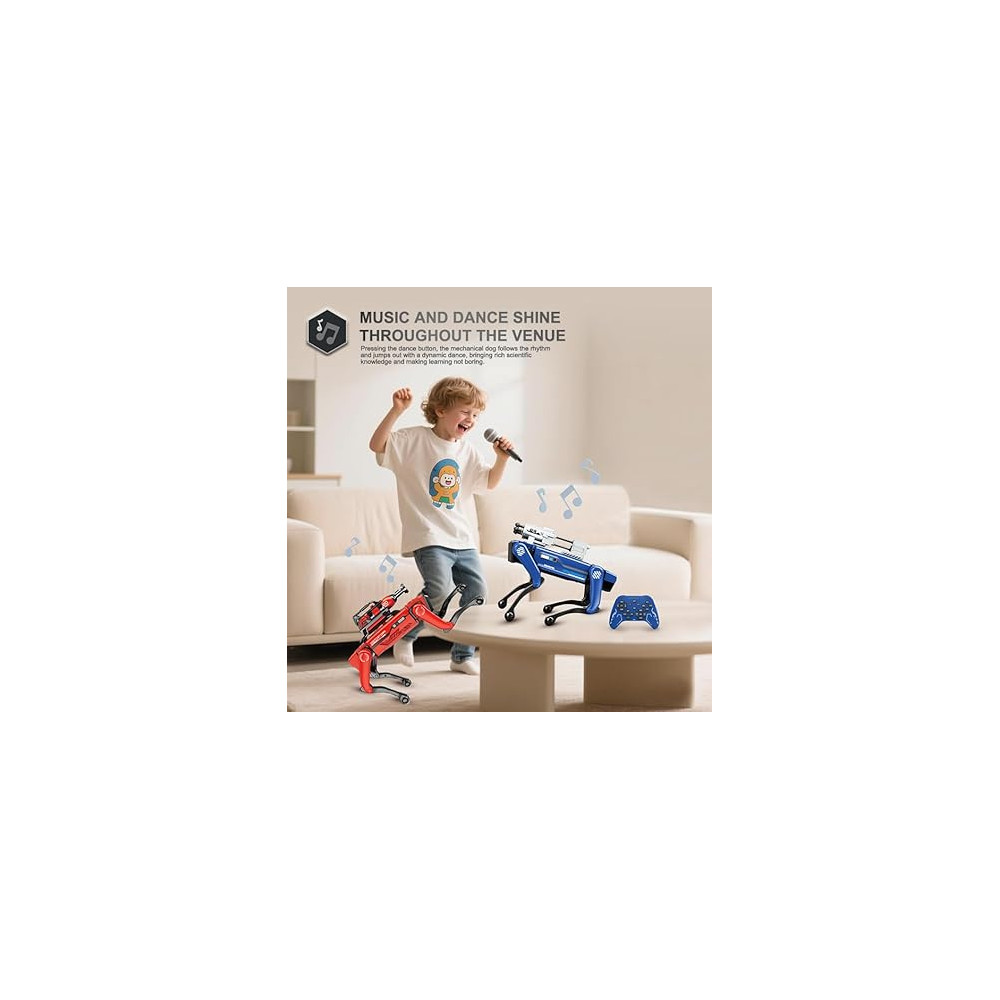 8021 AI Robot Dog with Voice Control, Spray, Dance & STEM Toy for Kids