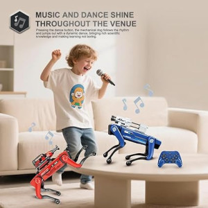 8021 AI Robot Dog with Voice Control, Spray, Dance & STEM Toy for Kids