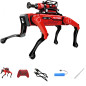 8021 AI Robot Dog with Voice Control, Remote, Spray, Mechanical Arm - Firefighting, Music Dance STEM Toy