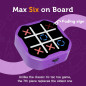 3-in-1 Electronic Tic Tac Toe Game - Handheld Travel Toy with Silent Mode, Purple, Fun for Kids & Adults