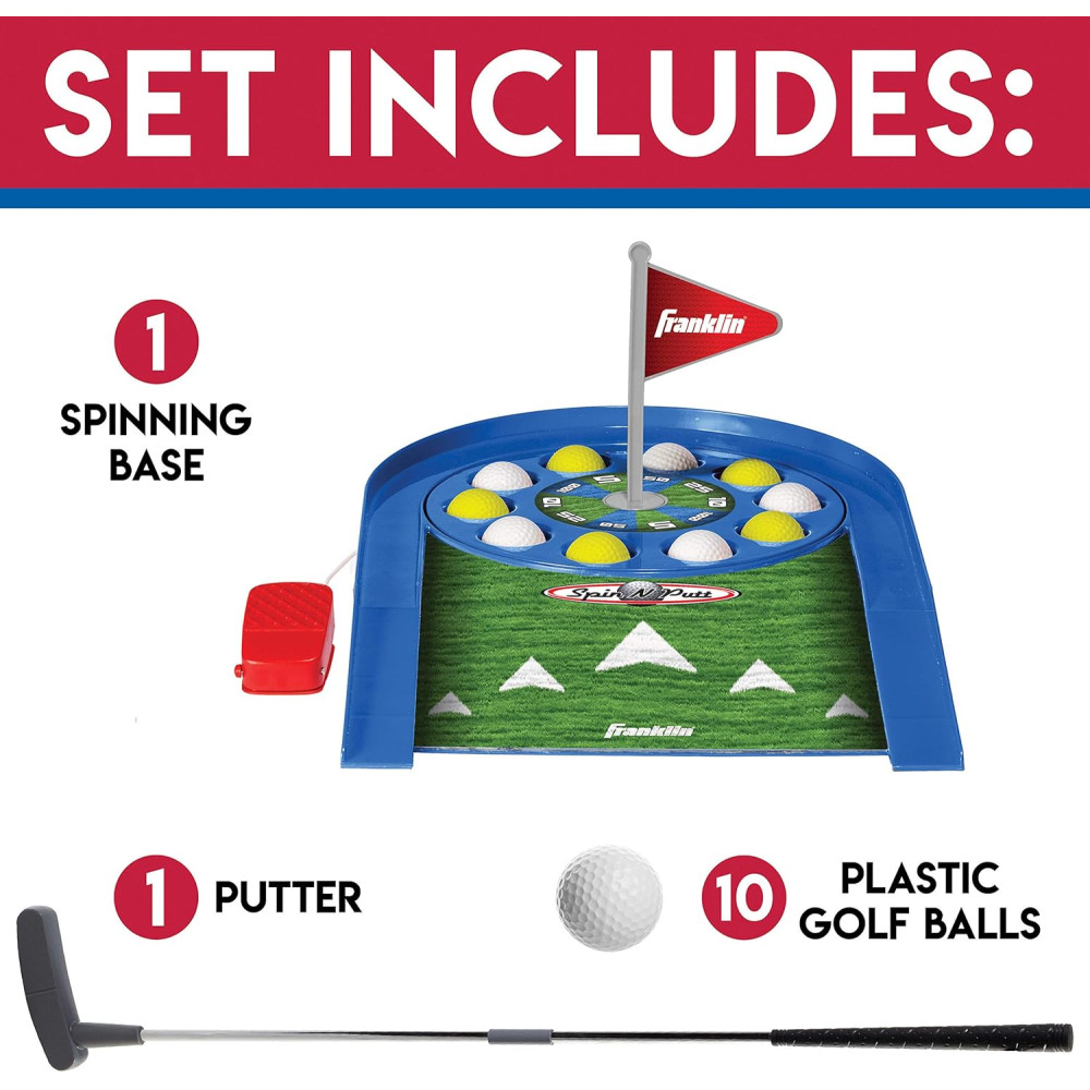 Franklin Sports Mini Putt Golf Game for Kids - Indoor Electronic Set