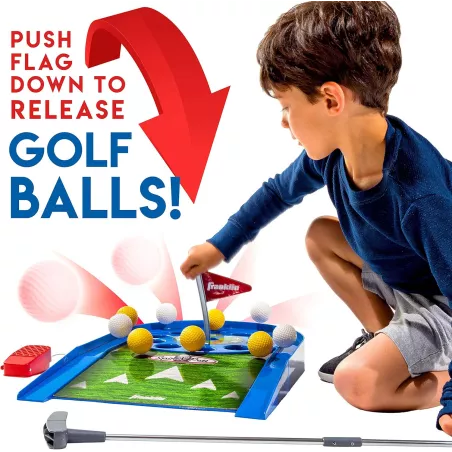 Franklin Sports Mini Putt Golf Électronique - Jeu de Putting Intérieur pour Enfants avec Putter et Balles