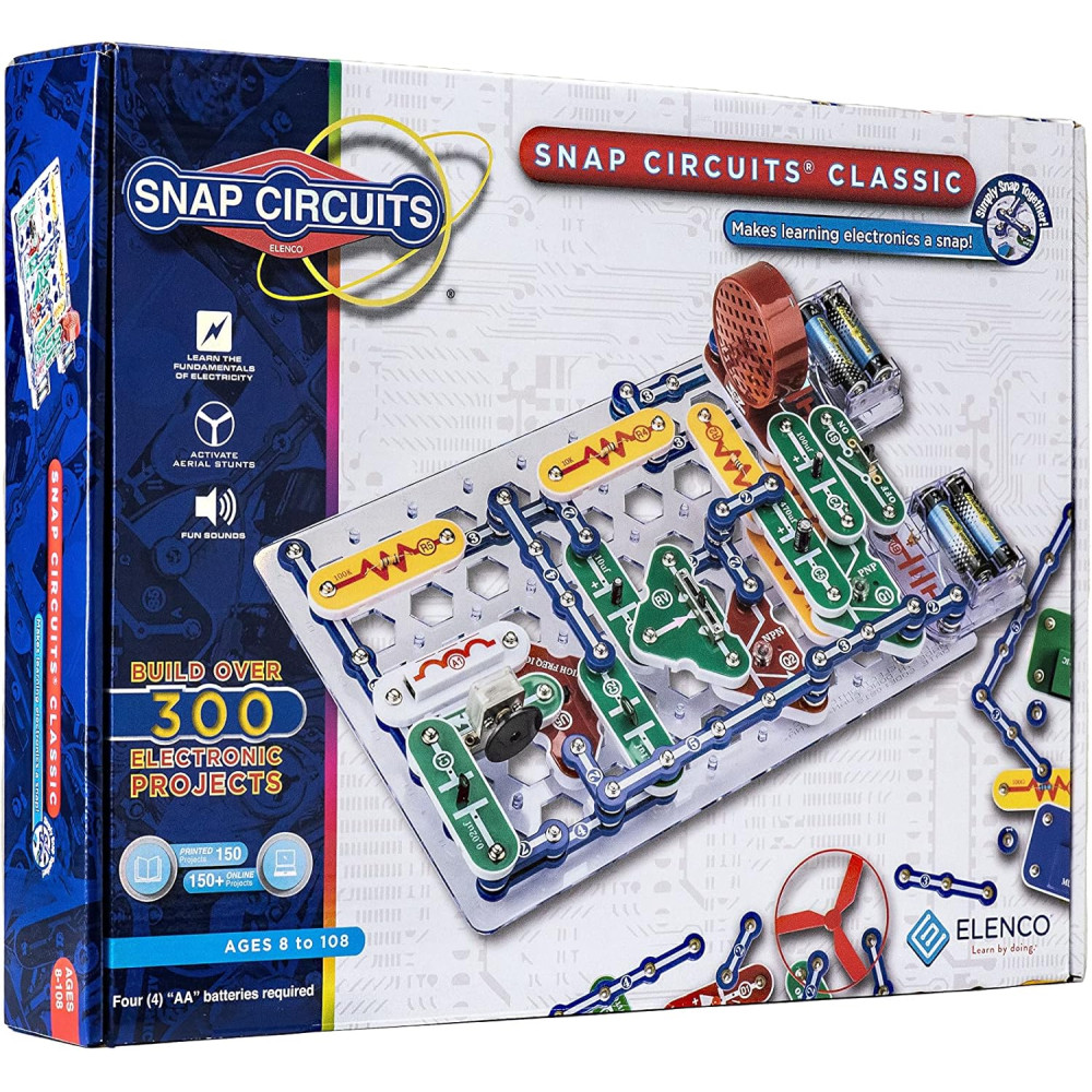 Snap Circuits Classic SC-300 Kit | 300+ Projects | STEM Toy for Kids 8+